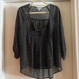 Black and White American Eagle Blouse